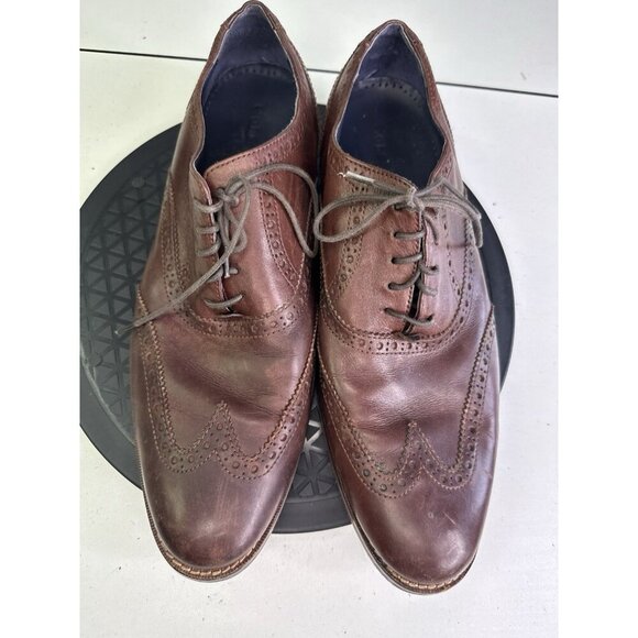 Cole Haan Brown Wingtip Oxfords Sz 10.5 M - Picture 2 of 11